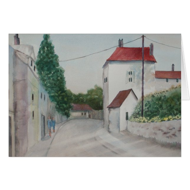 Cartão Caminhada da vila (Frente Horizontal)