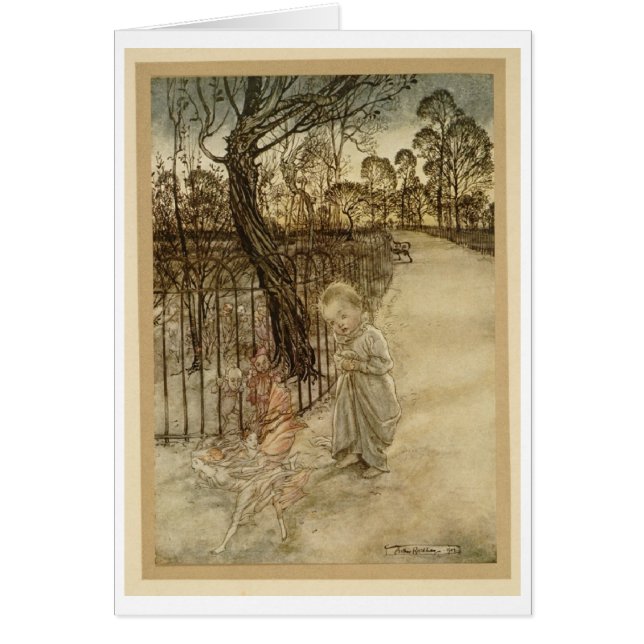 Cartão Caminhada dos jardins de Kensington (vazio para (Frente)