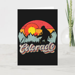 Cartão Caminhada na Montanha Colorado Pé Grande Acampamen