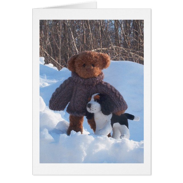 Cartão Caminhando o cachorro (Frente)