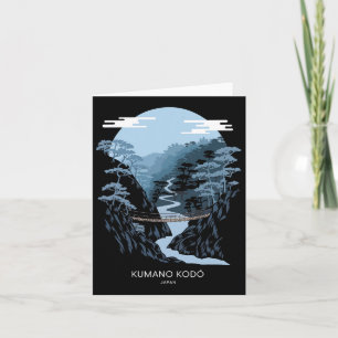 Cartão Caminhando pelo Japão Kumano Kodo