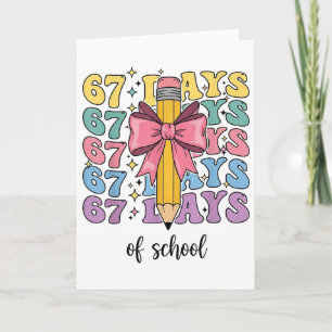 Cartão Caminhão 100 Dias De Escola 67º Dia De Escola Seis