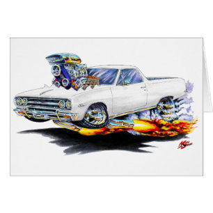 Cartão Caminhão 1964-65 do branco do EL Camino