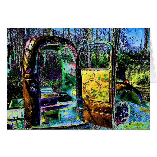 Cartão Caminhão abandonado (Frente Horizontal)