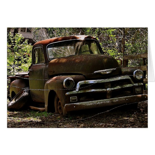 Cartão Caminhão antigo (Frente Horizontal)