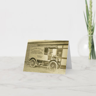 Cartão Caminhão antigo Notecard do Co dos doces de