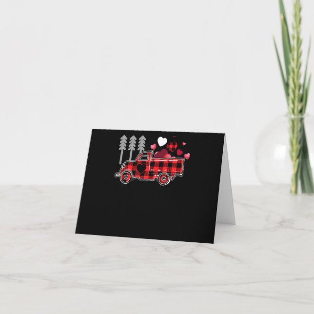 Cartão Caminhão de Bombeiros Buffalo Xadrez Dia dos Namor (Frente)