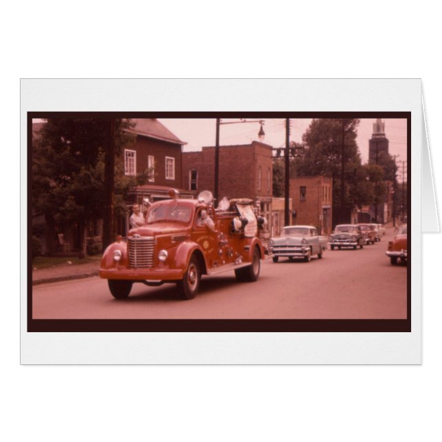 Cartão Caminhão de Fogo (Frente horizontal)