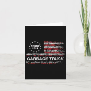 Cartão Caminhão de lixo - Trump Supporter Garbage Trump 2
