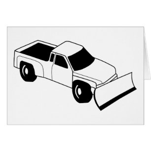 Cartão caminhão de neve