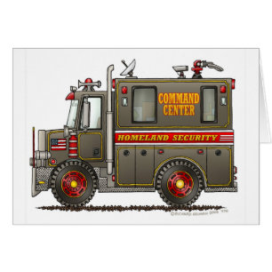 Cartão Caminhão do comando da segurança interna