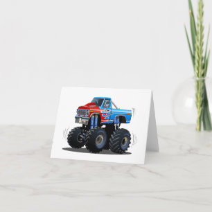 Cartão Caminhão monstro de cartum