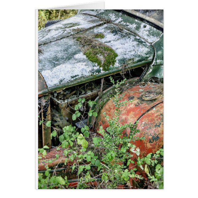 Cartão Caminhão Vintage Abandonado (Frente)