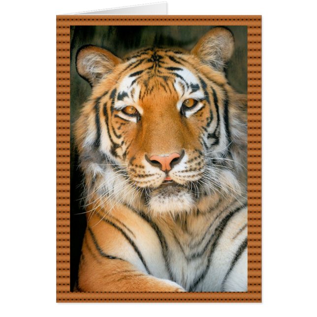 Cartão Caminhar do lado selvagem - Tigre (Frente)