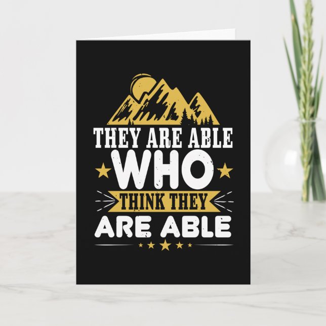 Cartão Caminhar - Eles São Capazes De Pensar Que São Capa (Frente)