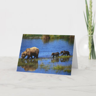 Cartão Caminhar pelo lado selvagem