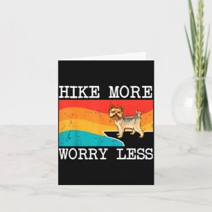 Cartão Caminhe mais, preocupe menos gráfico de yorkshire