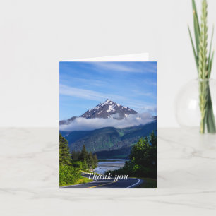 Cartão Caminho através do Alasca