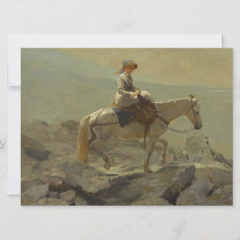 Cartão Caminho da ponte, Montanhas brancas (Winslow Homer