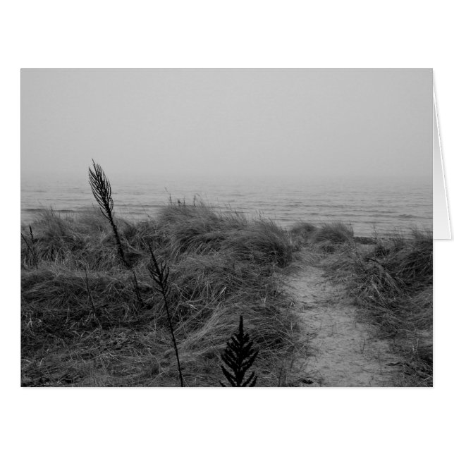 Cartão Caminho da praia (Frente horizontal)