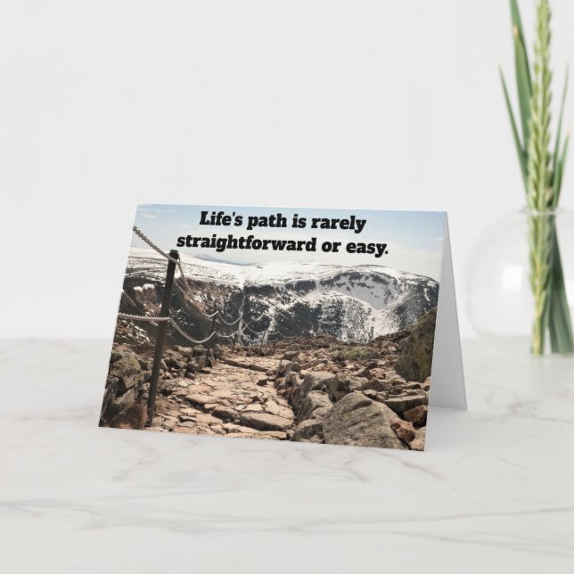 Cartão Caminho da vida. (Frente)