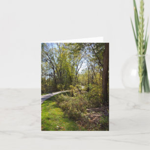 Cartão Caminho de bicicleta em Iowa Photo Vazio-Dentro No