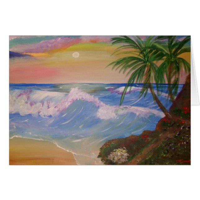 Cartão Caminho do beira-mar (Frente Horizontal)