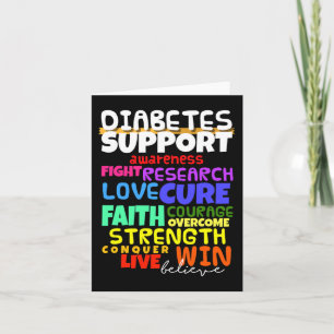 Cartão Caminho do Mês de Apoio à Consciência da Diabetes