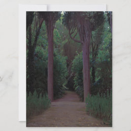 Cartão Caminho em um Parque