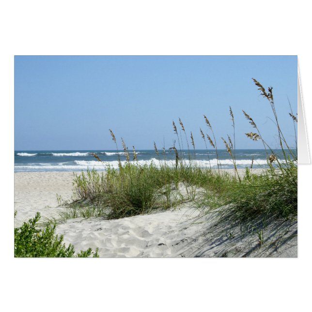 Cartão Caminho para a Ilha do Mar-Ocracoke (Frente Horizontal)