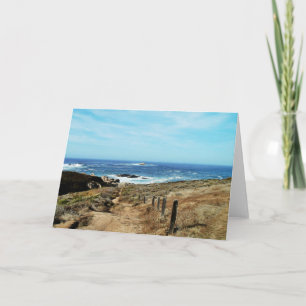 Cartão Caminho Para A Placa De Escritura Do Mar Psalm 25: