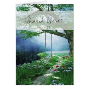 CARTÃO CAMINHO PARA O FLUXO DE TERRA PARA SEMPRE OBRIGADO