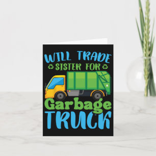 Cartão Caminhões de lixo Dia da Terra Reciclar Toddler Ga