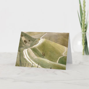 Cartão Caminhos De Giz Por Eric Ravilious