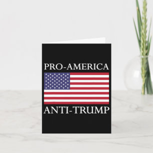 Cartão Camisa Anti-Trump - Bandeira Americana Dos Eua Res