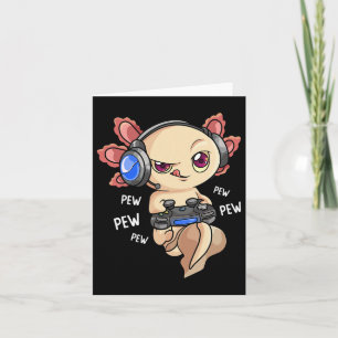 Cartão Camisa Axolotl Crianças Meninos Jogadores - Jogo d