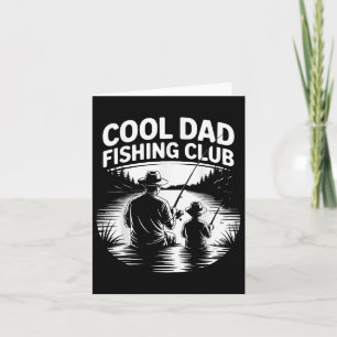 Cartão Camisa Cool Dad Fishing Club Dia dos Pais Lake Lif