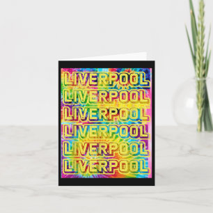 Cartão Camisa da Cidade do Liverpool Reino Unido Presente
