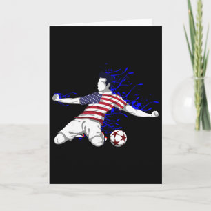 Cartão Camisa da Seleção Americana de Futebol dos Estados