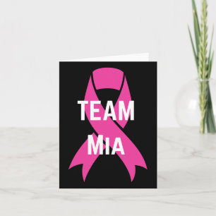 Cartão Camisa de Apoio ao cancer de mama Personalizada do