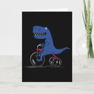 Cartão Camisa de Ciclismo de Montanha Dinosaur . Mtb