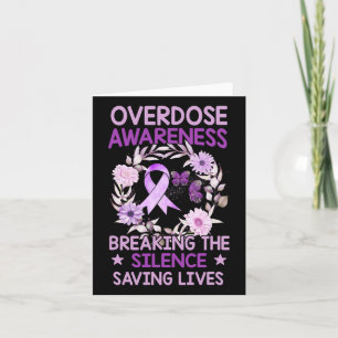 Cartão Camisa de conscientização sobre overdose mulheres