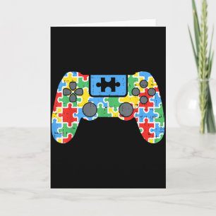 Cartão Camisa de Controle de Jogo de Consciência do Autis