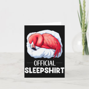 Cartão Camisa de dormir Flamingo Amantes de Animais Pijam
