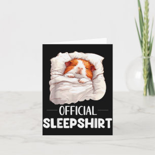 Cartão Camisa de dormir Sleeng Guinéia G Amantes de Anima