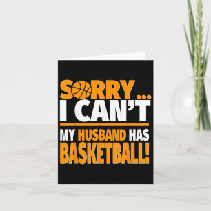 Cartão Camisa de Esposa do Treinador de Basquete ou Jogad