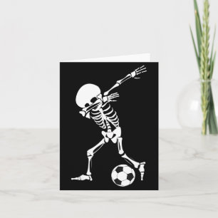 Cartão Camisa de Futebol de Esqueleto Dabbing - Halloween