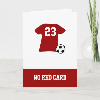 Cartão Camisa De Futebol Personalizada Com Bola