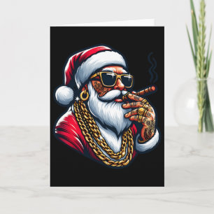 Cartão Camisa de Ganga Engraçada Camisa de Natal de Gângs