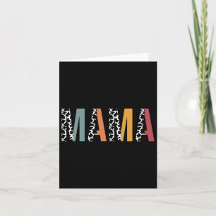 Cartão Camisa de Impressão de Vaca Mamãe Vida de Mãe Mãe
